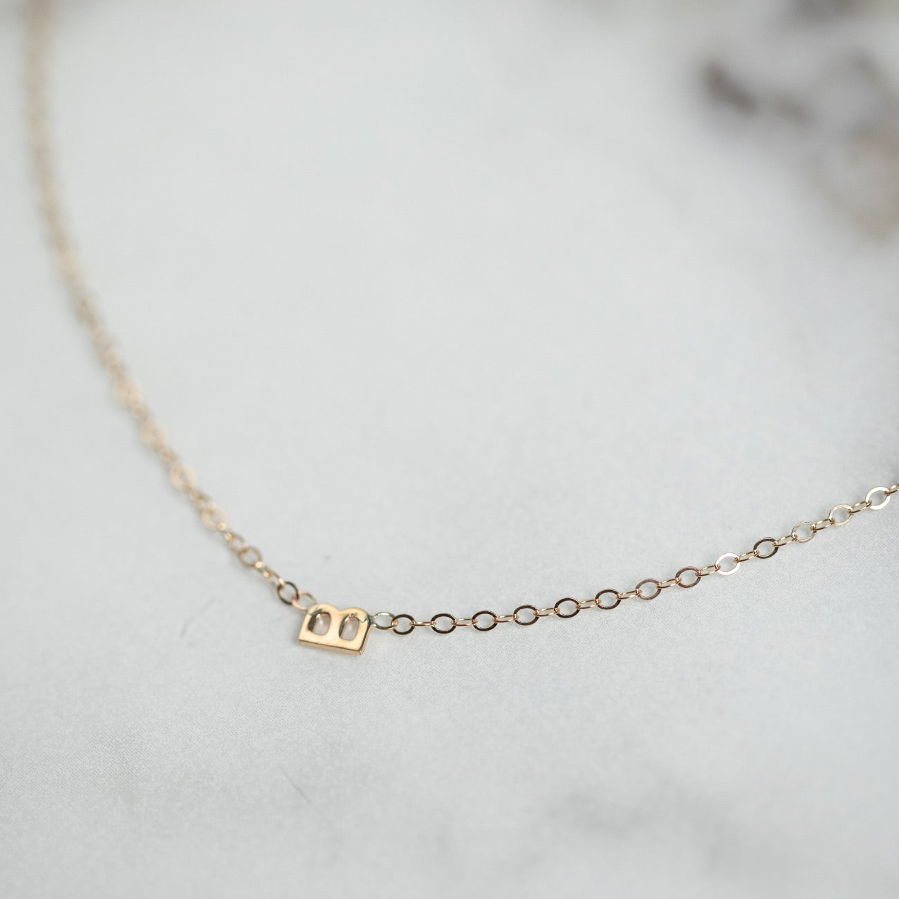 Solid Gold Genuine Diamond Initial Letter Necklace | Lily & Roo | Wolf &  Badger